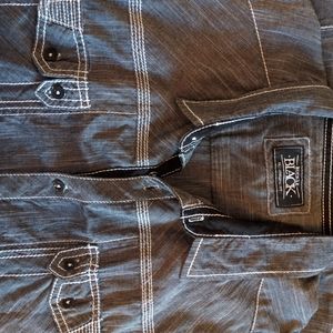 Buckle Black Shirt Athletic Fit